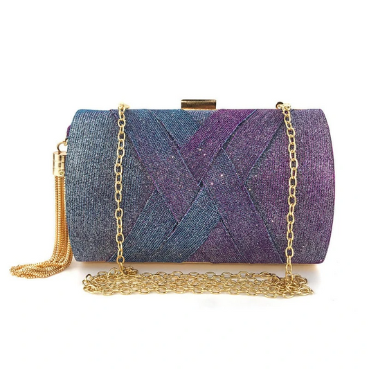 OC3294 Satin Tassel Evening Bag