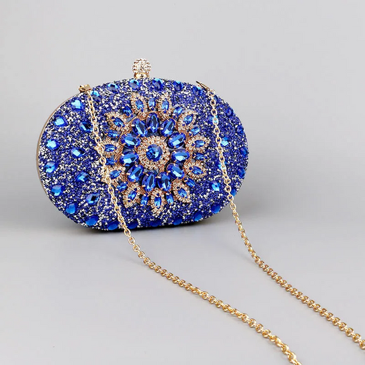 SHWS-13935 Sunflower Rhinestone Evening Bag