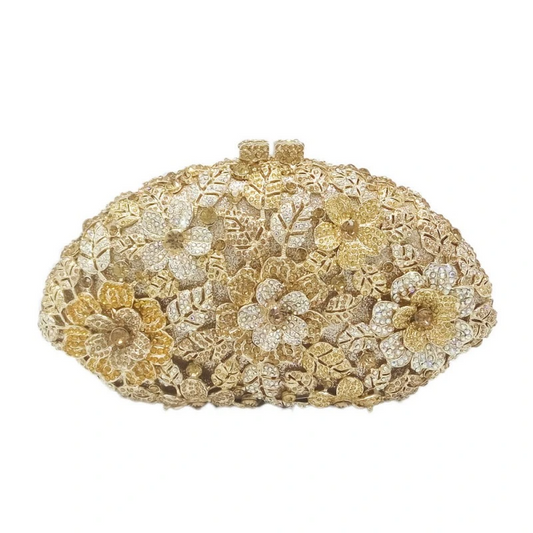 SHG184 Rhinestone Clutch Chain Bag