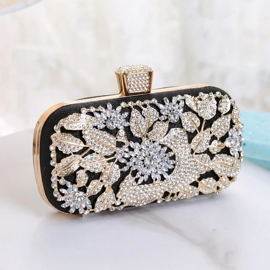 SHK0075 Diamonds Holding Evening Bag