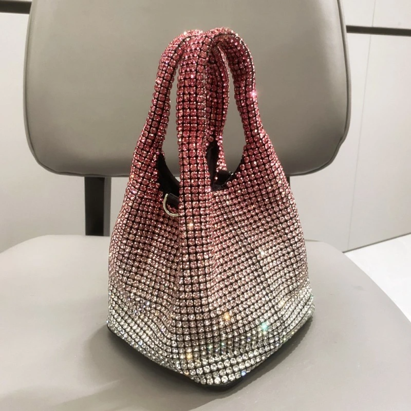 SHG235 Diamond Bucket Handbag