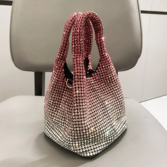 SHG235 Diamond Bucket Handbag