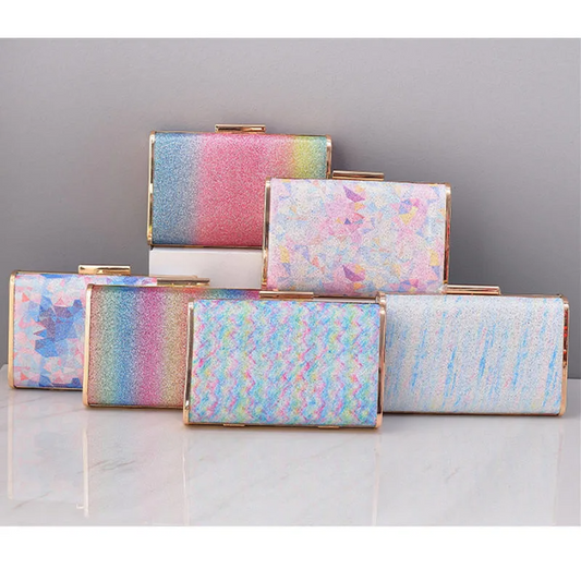 230715 Rainbow Colorful Women Evening Bag