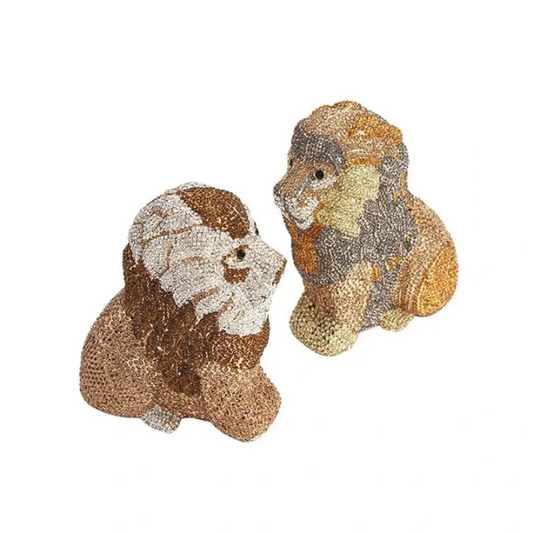 SHG169 Lion Shape Rhinestone Evening Bags