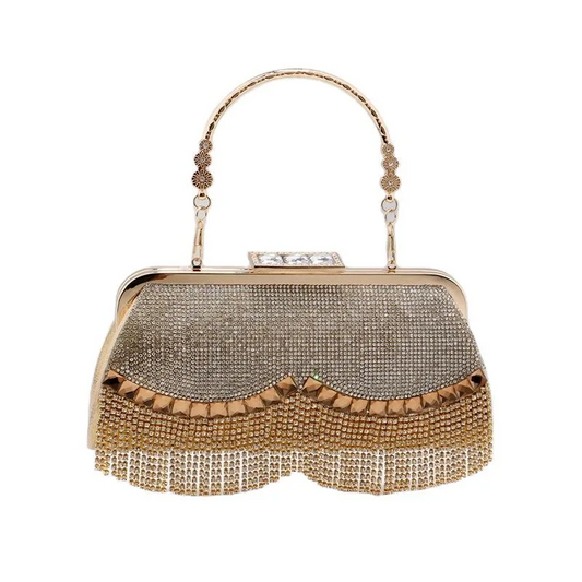 SH-HB335 Rhinestone Tassel Evening Bag