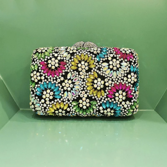 SHG149 Rhinestone Crystal Evening Bag