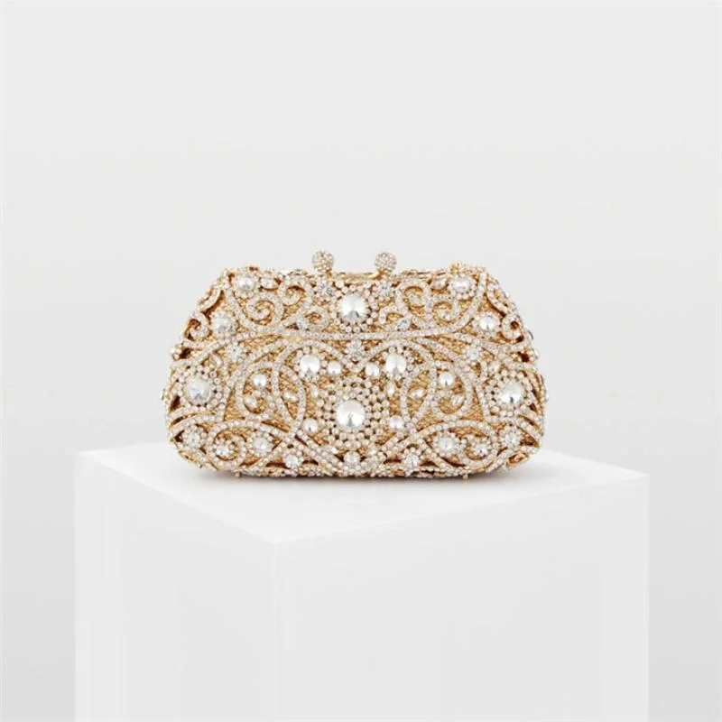 SHG119 Crystal Clutch Bag