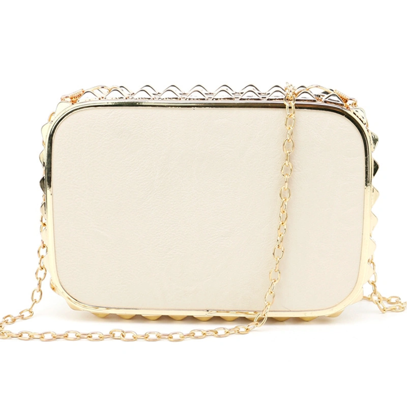 SHG275 Metal PU Chain Evening Bag
