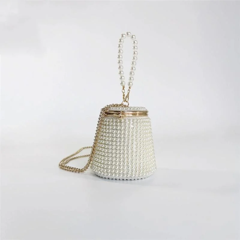 SHG168 Pearl Beaded Evening Bag