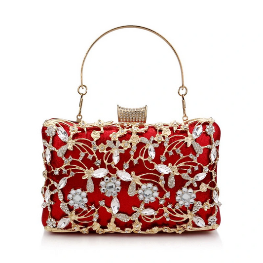 SHK0031 Diamond-Encrusted Evening Clutch Bag