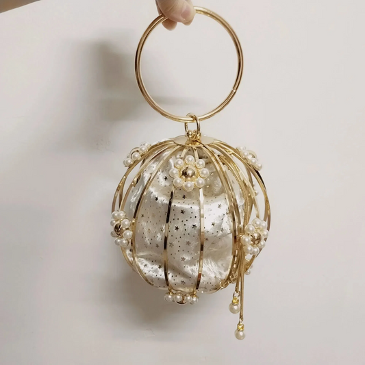 SHG159 Crystal Round Ball Bag