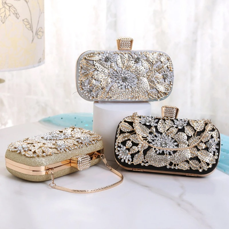SHK0075 Diamonds Holding Evening Bag