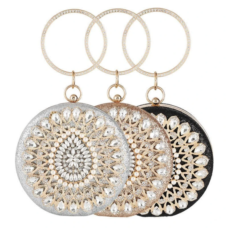 SHK0059 Pearl Rhinestone Evening Bag