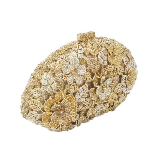 SHG184 Rhinestone Clutch Chain Bag