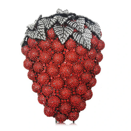 SHG195 Fruit-Shaped Rhinestone Evening Bag