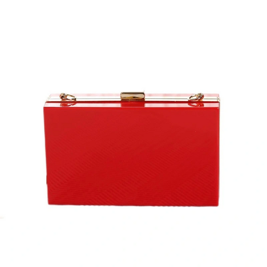 SHWS-14100 Clear Clutch Shoulder Acrylic Handbag