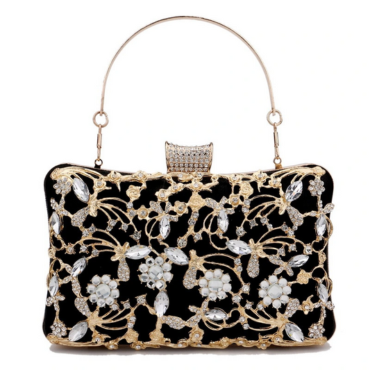 SHK0031 Diamond-Encrusted Evening Clutch Bag
