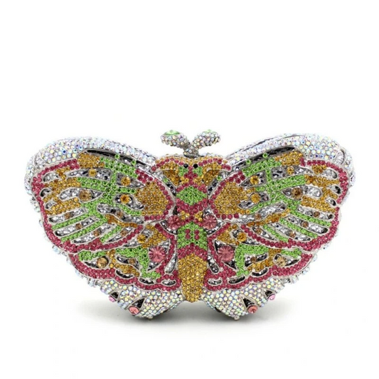 SHG075 Butterfly Shape Rhinestone Evening Bag