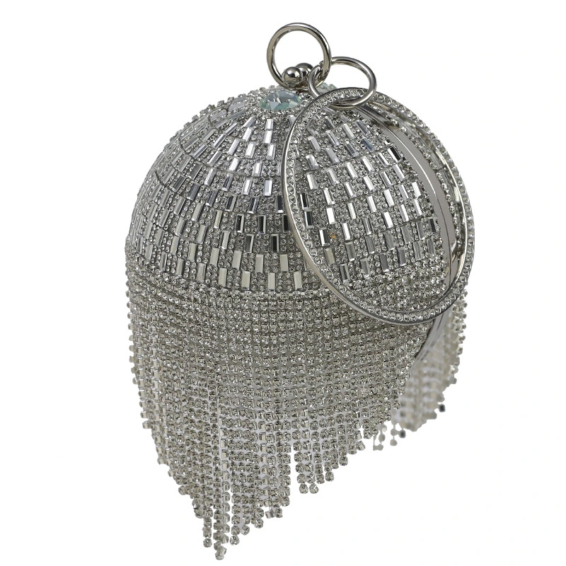 SHG190 Round Tassel Evening Bag
