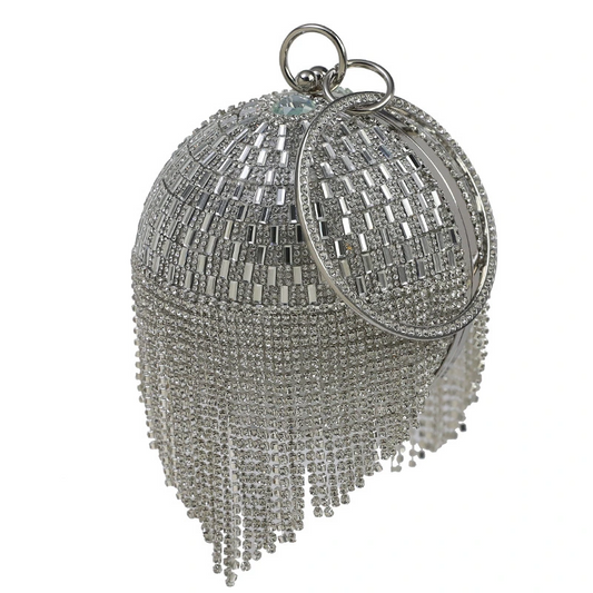 SHG190 Round Tassel Evening Bag