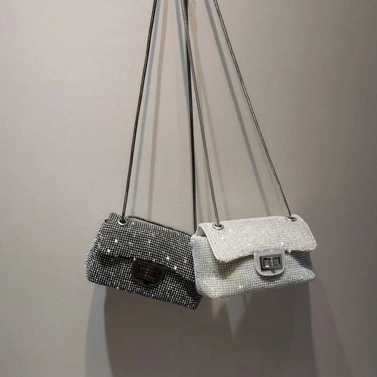 SHG164 Sparkle Diamond Chain Bag