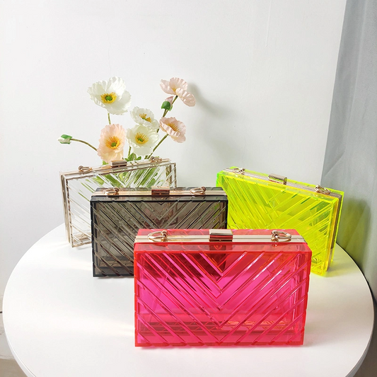 SHK0042 Acrylic Chain Crossbody Bag