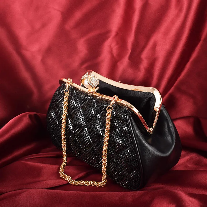 231125 Aluminium Checkered Dinner Bag