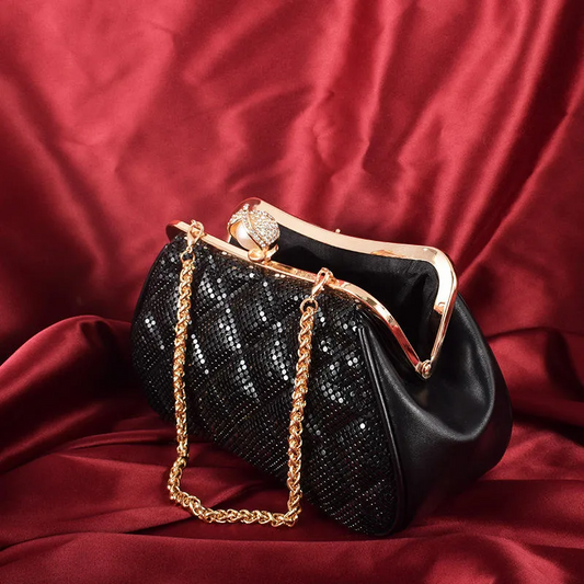 231125 Aluminium Checkered Dinner Bag