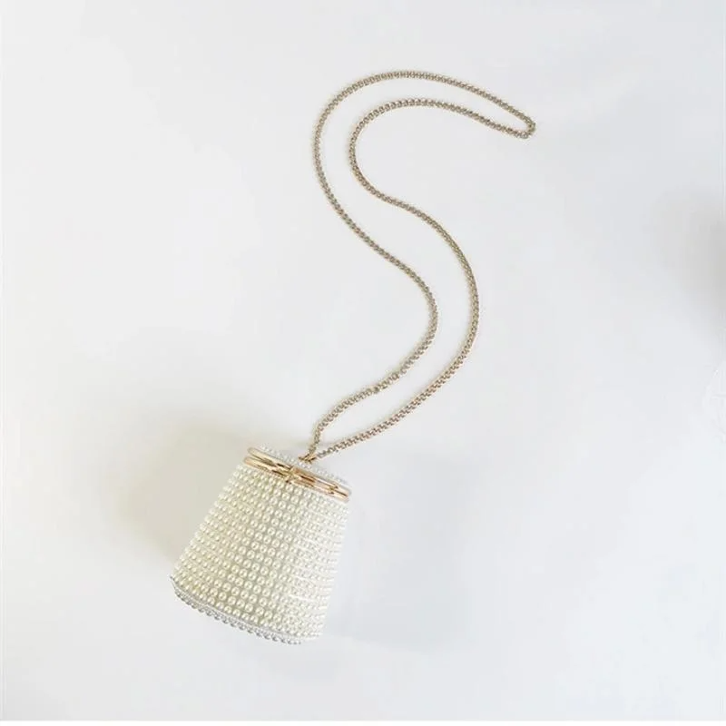 SHG168 Pearl Beaded Evening Bag