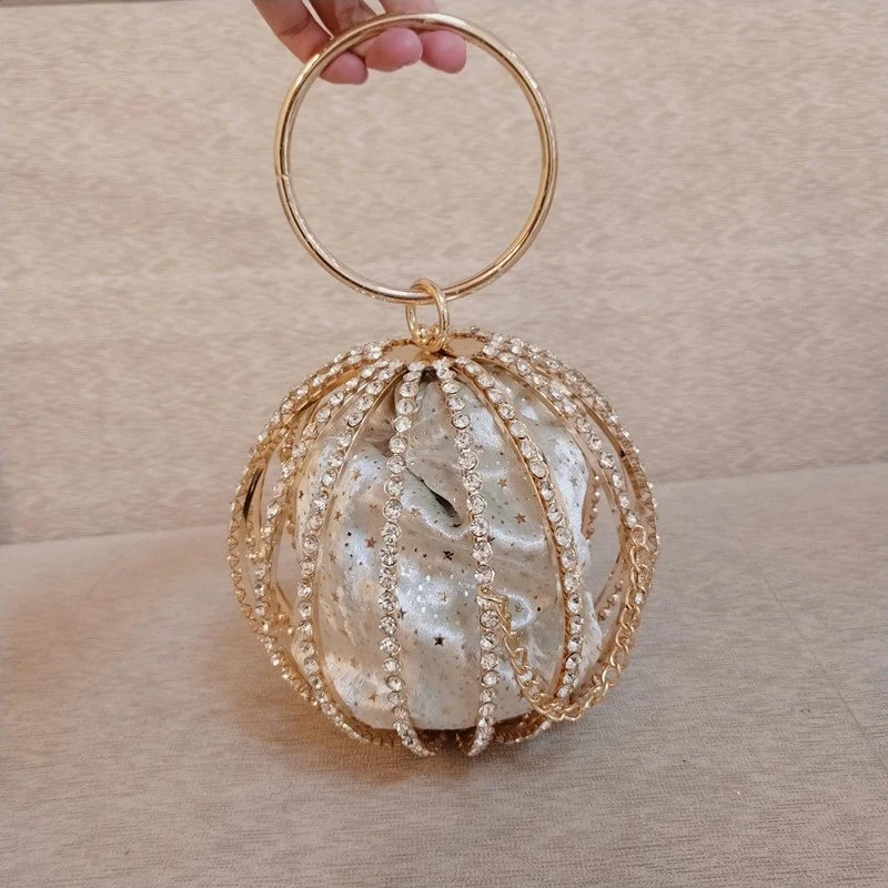 SHG159 Crystal Round Ball Bag