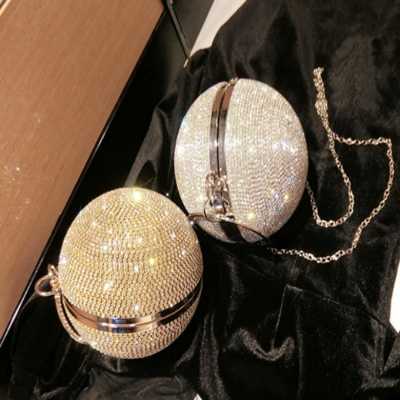 SHG193 Ball Shaded Evening Crystal Bag