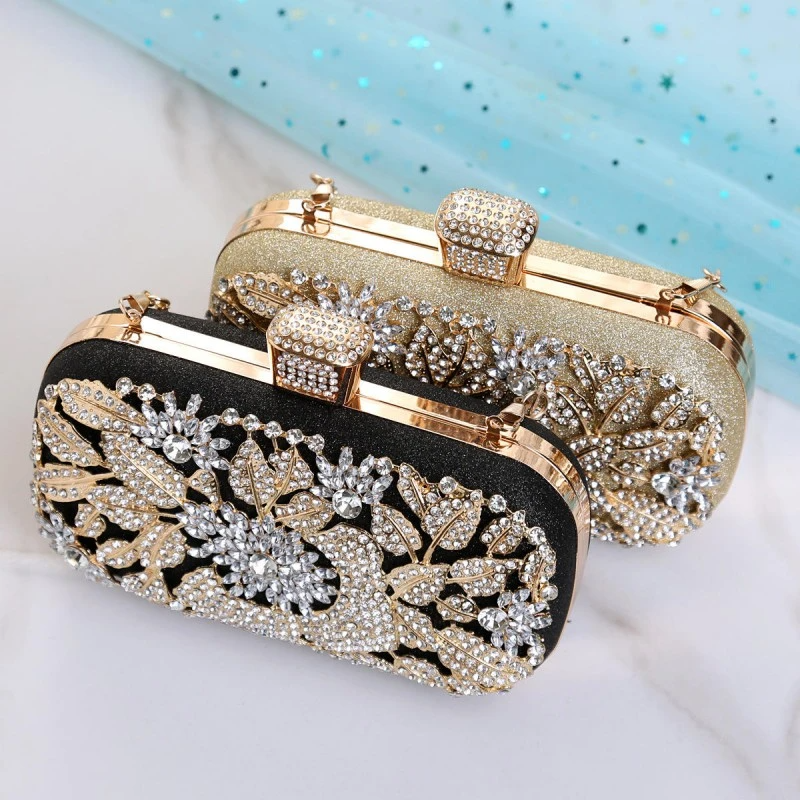SHK0075 Diamonds Holding Evening Bag