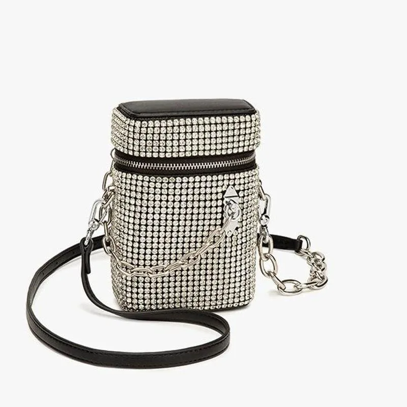 SHG170 Rhinestone Crossbody Bag