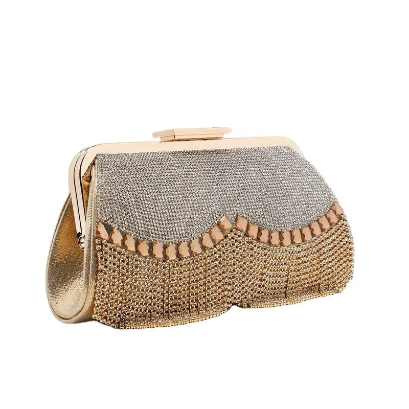 SH-HB335 Rhinestone Tassel Evening Bag