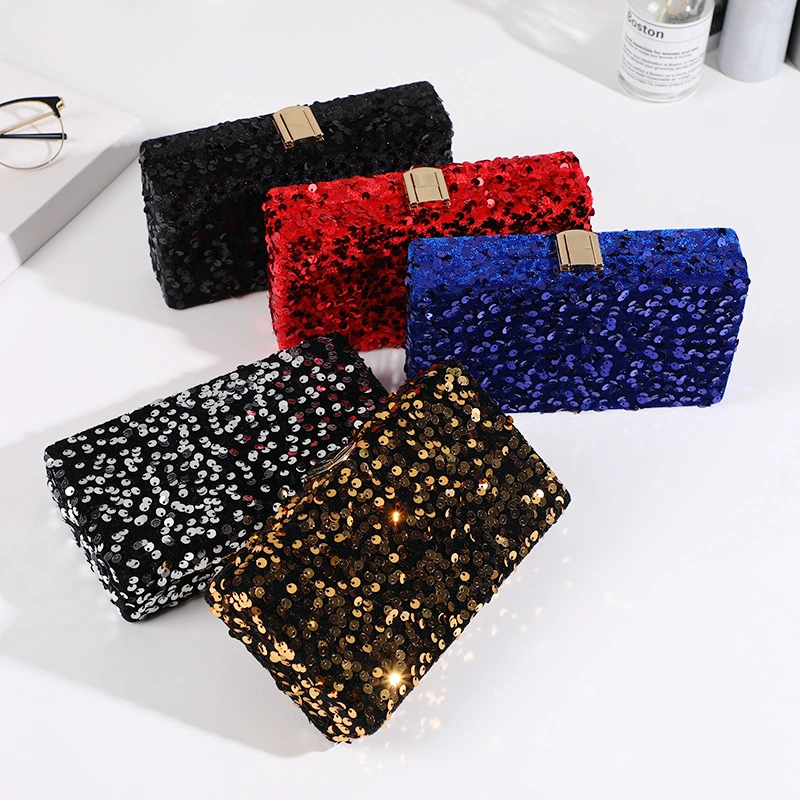 SHG243 Sequined Evening Clutch Bag