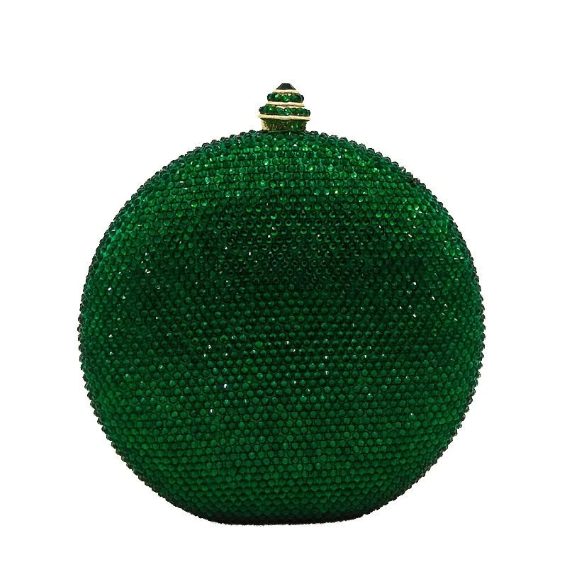 SHG148 Round Crystal Clutch Bag