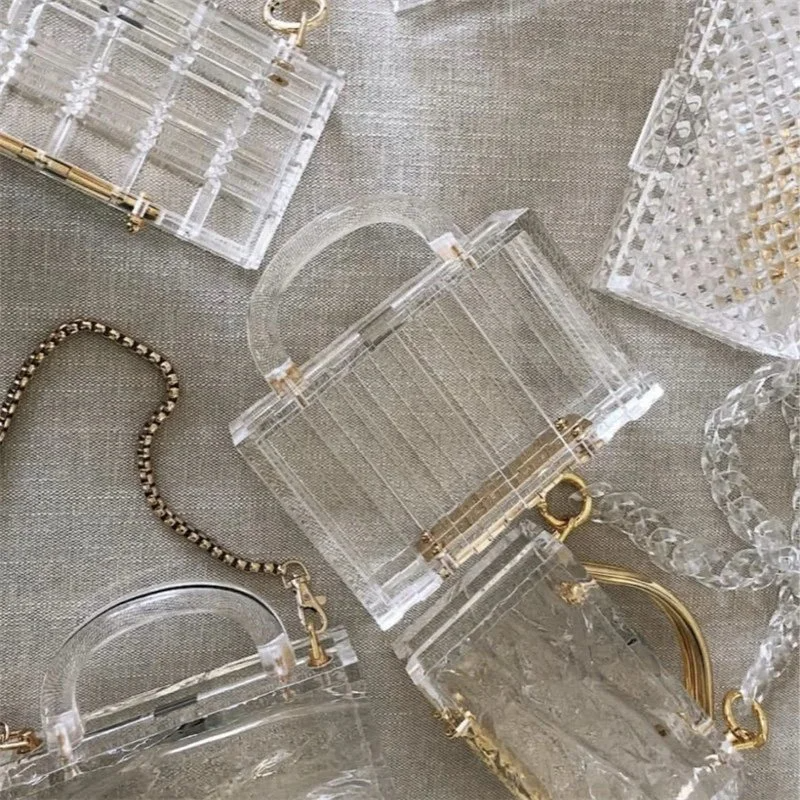 SHG082 Acrylic Transparent Evening Clutch Bag