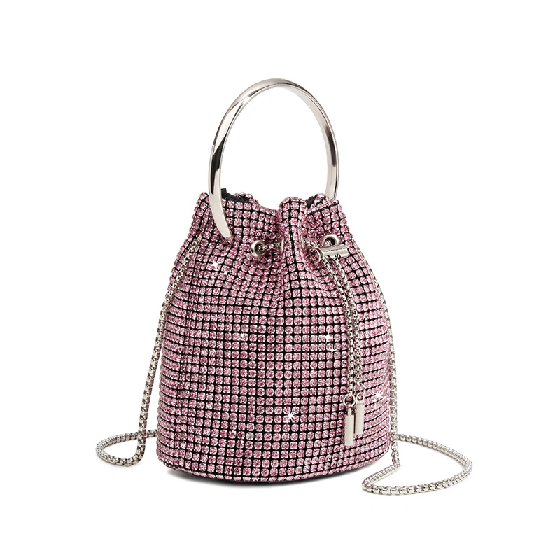 SHG172 Evening Diamond Crystal Rhinestone Bucket Bag
