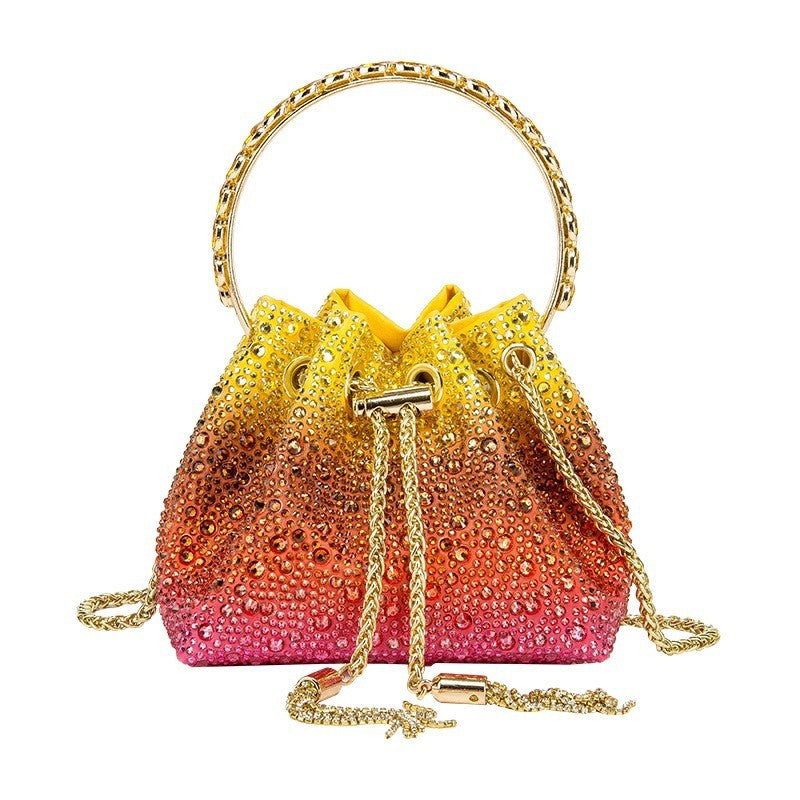 SHG062 Evening Rhinestone Bucket Bag