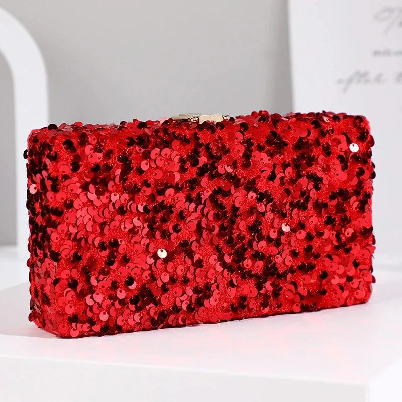 SHG243 Sequined Evening Clutch Bag