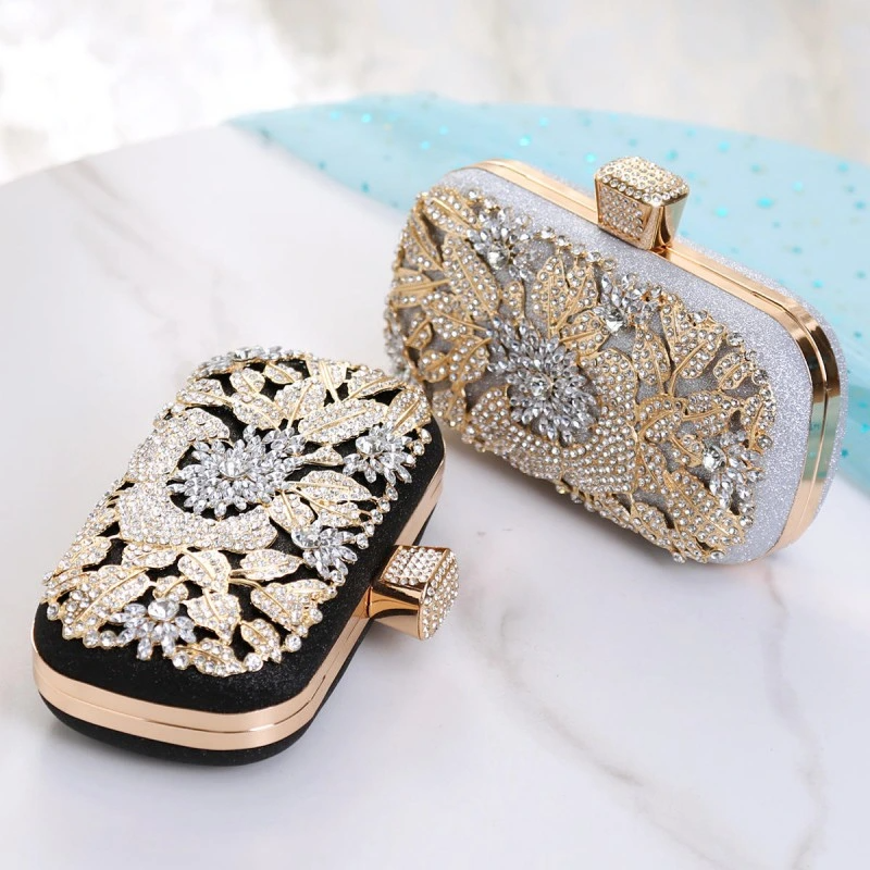 SHK0075 Diamonds Holding Evening Bag