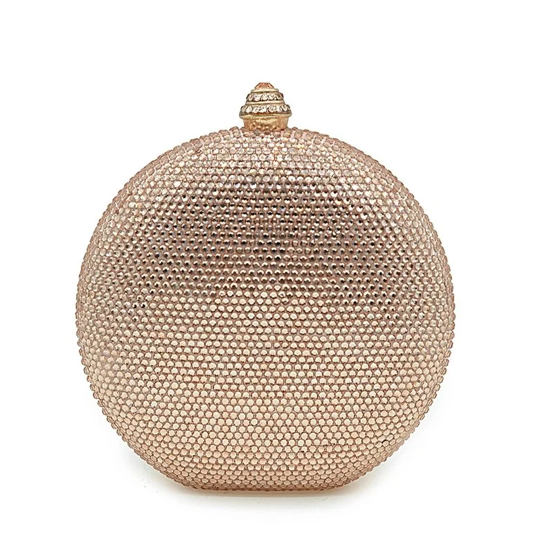 SHG148 Round Crystal Clutch Bag