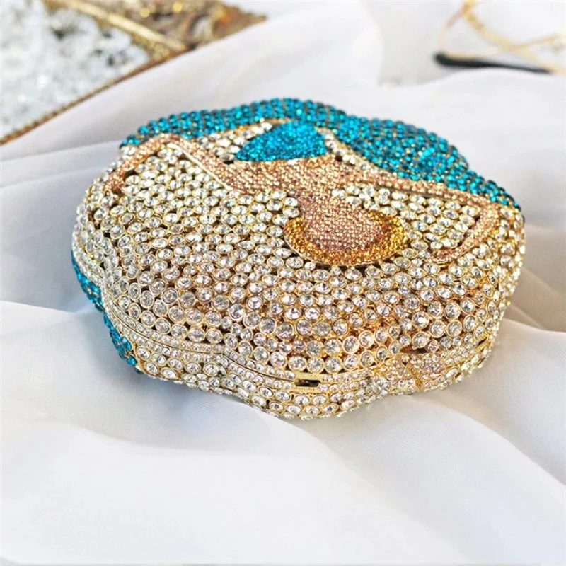 SHG163 Crystal Clutch Evening Bag