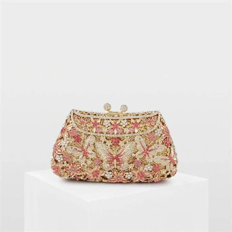SHG119 Crystal Clutch Bag
