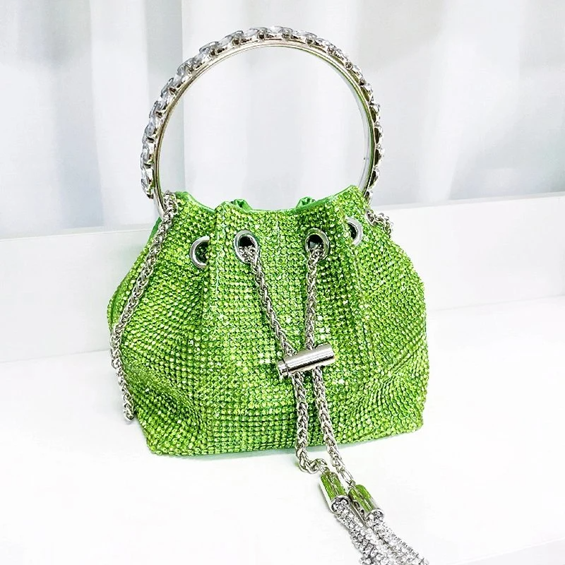 SHG062 Evening Rhinestone Bucket Bag