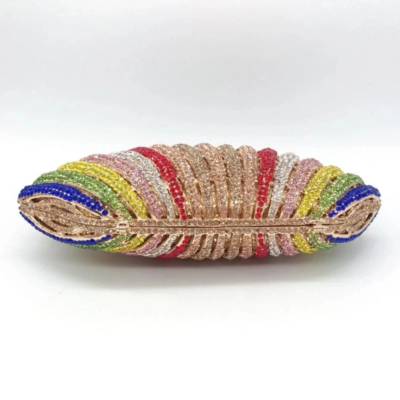 SHG083 Shell Diamond Rhinestone Crystal Evening Bag