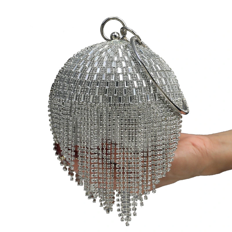 SHG190 Round Tassel Evening Bag