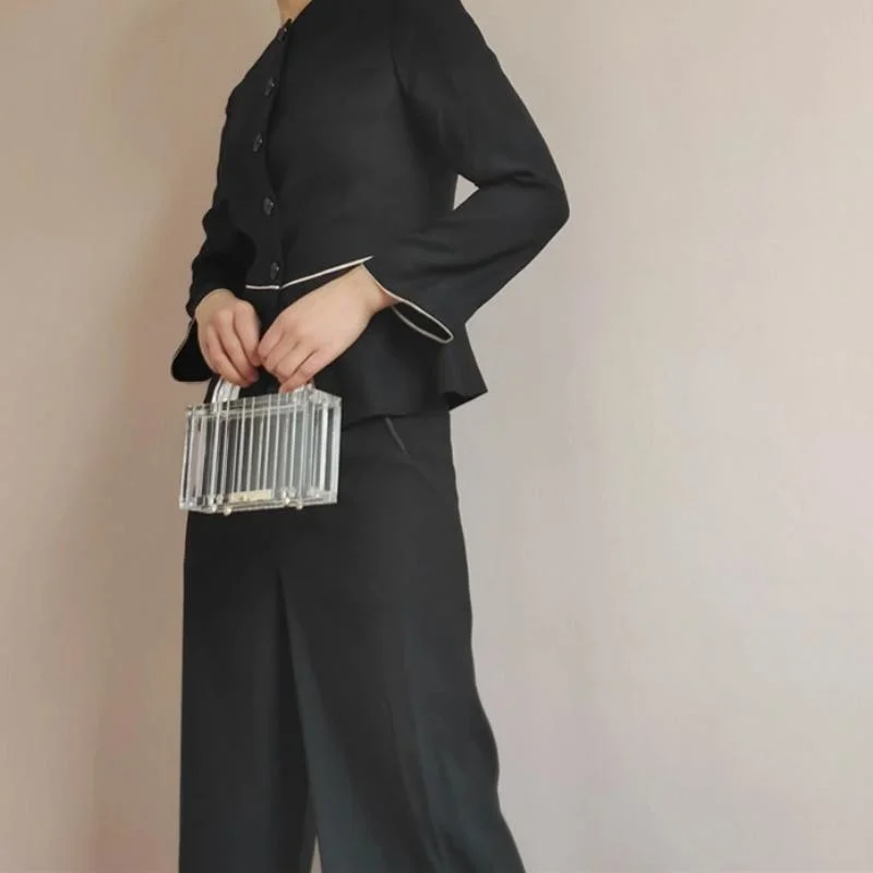 SHG082 Acrylic Transparent Evening Clutch Bag