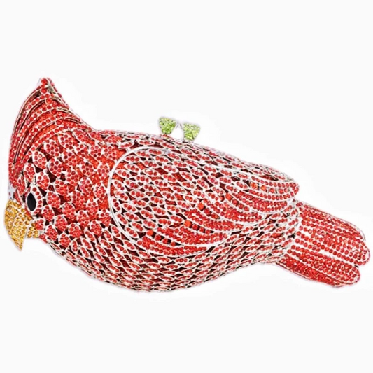 SHG064 Bird Shape Rhinestone Bag