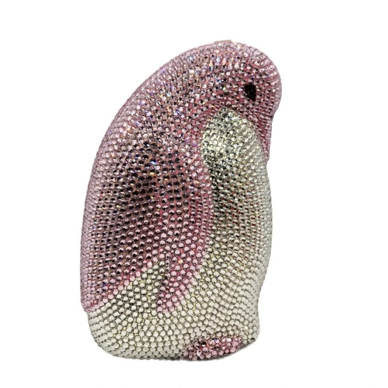 SHG226 Penguin Rhinestone Evening Bag